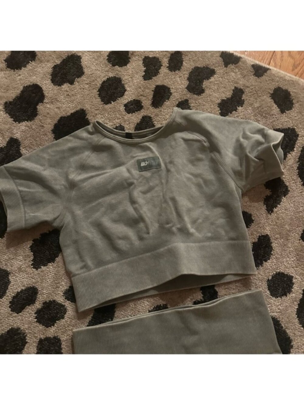 Grey Bo+Tee Two-Piece Lounge Set - Picture 2 of 4